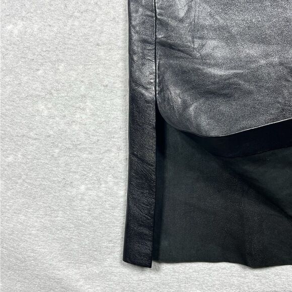 Cache Pants Womens Sz 6 Black 100% Genuine Leather Y2K Vintage 1980s-1990s Goth - Picture 10 of 12